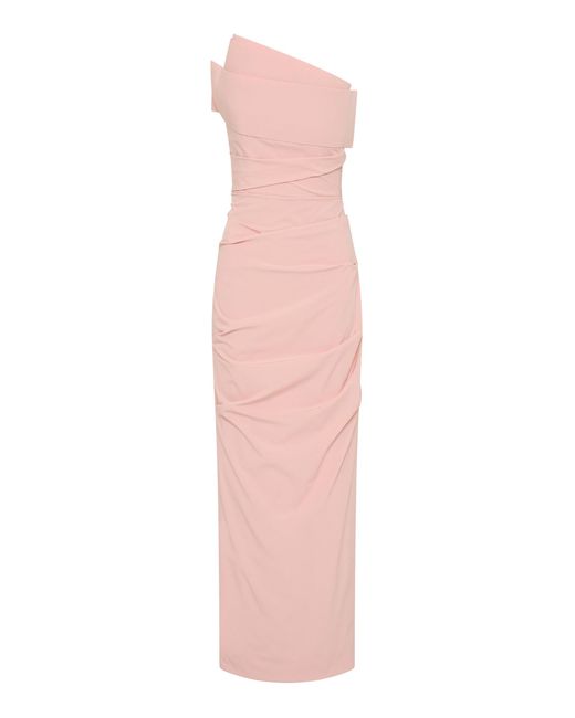 Rachel Gilbert Pink Salma Strapless Dress