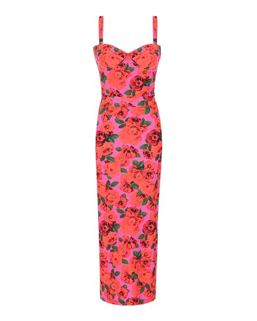 New Arrivals Red Monique Dress In Floral Pink