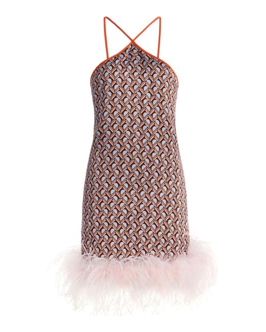 DES_PHEMMES Multicolor Exclusive La Isla Mini Cocktail Dress