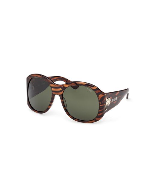 Emilio Pucci Multicolor Round-Frame Acetate Sunglasses