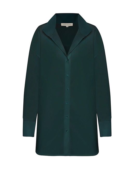 ANDRES OTALORA Green Tarde De Verano Cotton Shirt