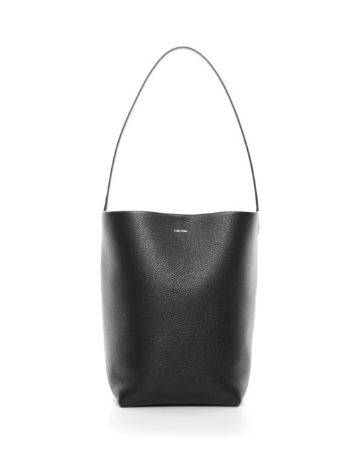 The Row White Small N/S Park Leather Tote Bag