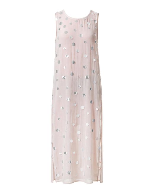 Chan Luu Natural Chloe Sequin Tunic Earth