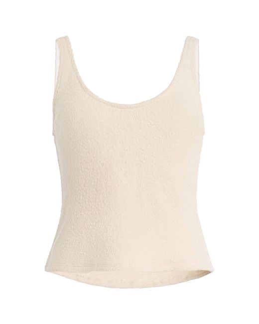 Anemos Natural Round Neck Knit Tank Top