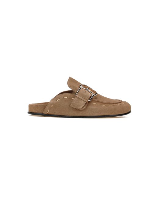 DI GAÏA Brown Farah Suede Mules