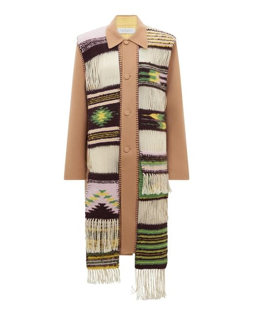Gabriela Hearst Multicolor Cardea Reversible Trench Coat With Blanket