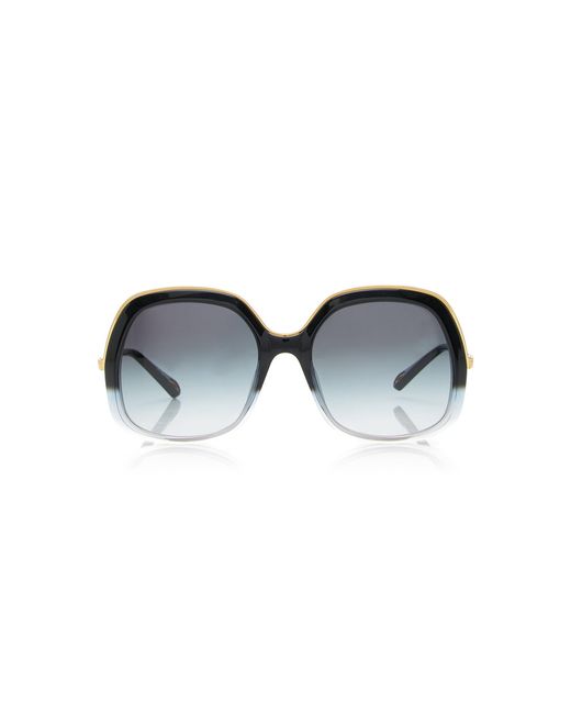Chloé Blue Leia Square-frame Acetate Sunglasses