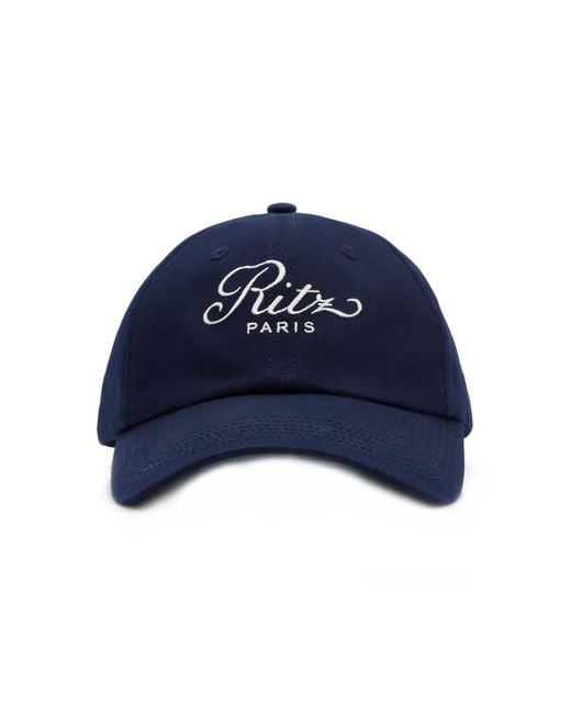 FRAME X Ritz Paris Cotton Baseball Cap in Blue | Lyst Canada display picture 3