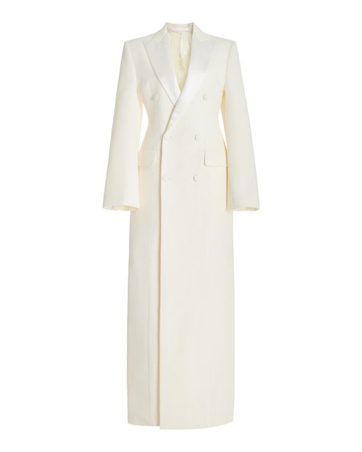 Wardrobe NYC White Sculpted Coat Dress