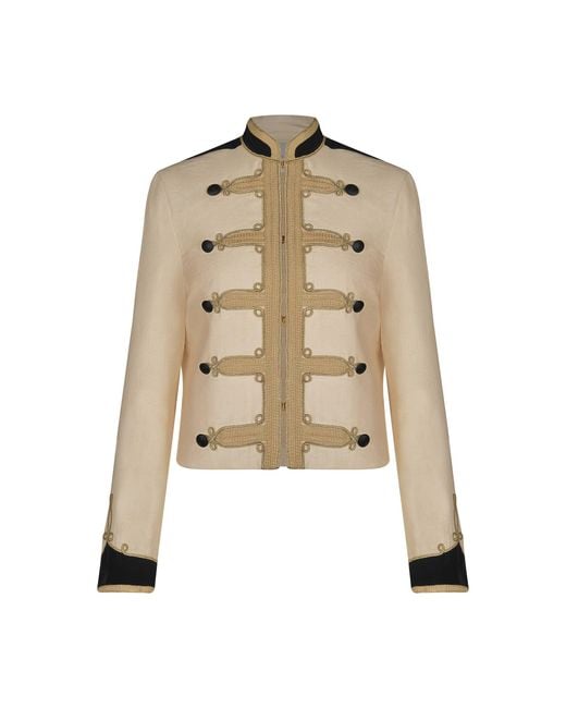 Johanna Ortiz Natural The Quiet Explorer High-Neck Jacket