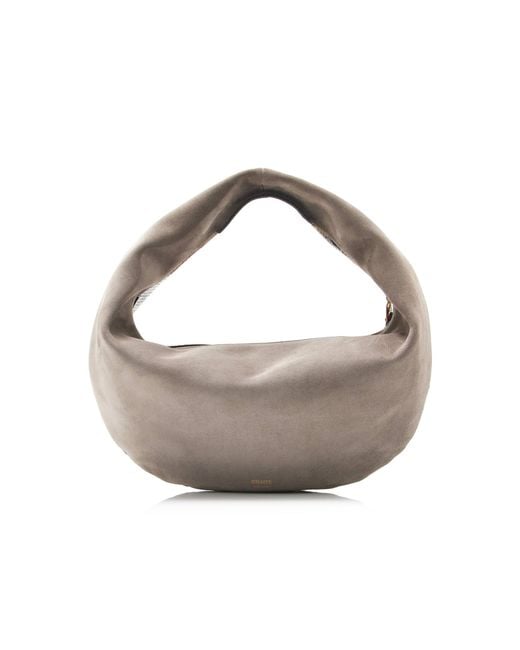Khaite Metallic Olivia Medium Python-Embossed Leather Hobo Bag