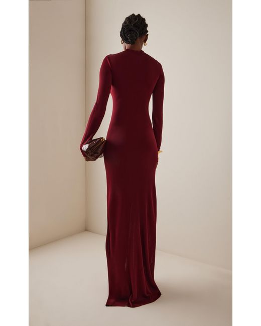 Altuzarra Red Kaplan Knitted Maxi Dress