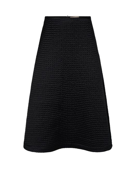 Heirlome Black Ryan Silk Maxi Skirt