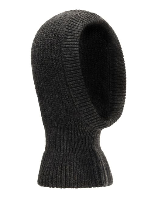Lemaire Black Alpaca-Wool Hood