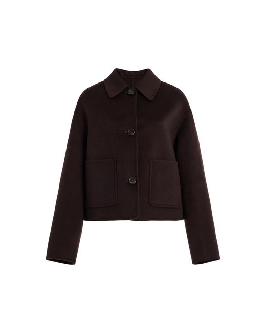 Arma Black Exclusive Kerry Cropped Wool Jacket