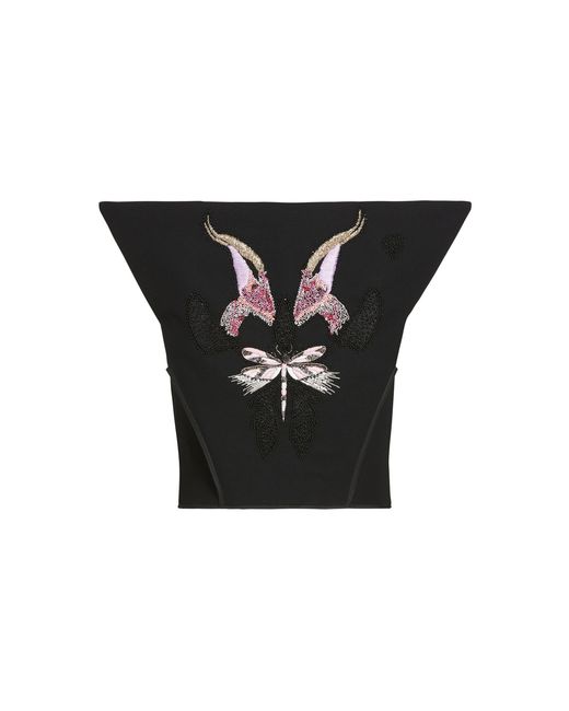 Maticevski Black Feu De Joie Bodice