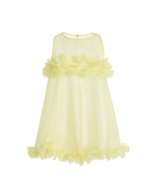 Marlies Grace Yellow Flora Ruffled Organza Top
