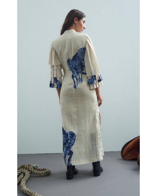 alemais rider pleat dress This best selling Rider Pleat Sleeve Midi available size 6 left. Gui wears size 6. How gorgeous Horse print