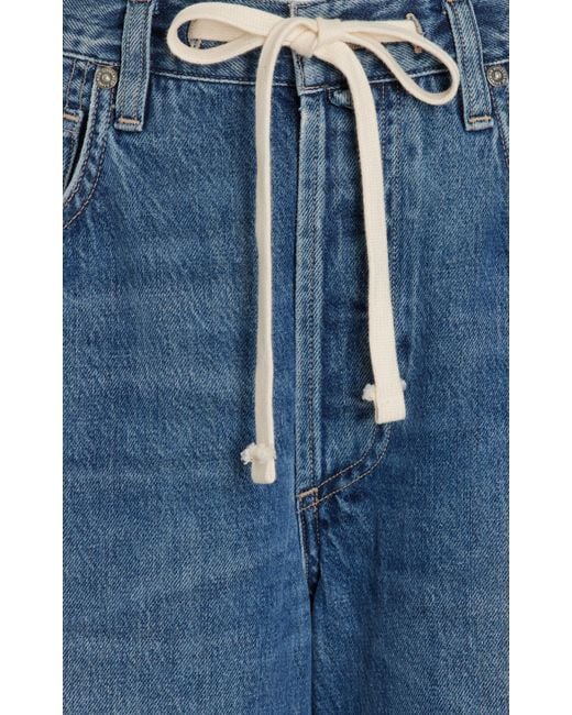 Citizens of Humanity Blue Brynn Drawstring Rigid Low-rise Wide-leg Jeans for men