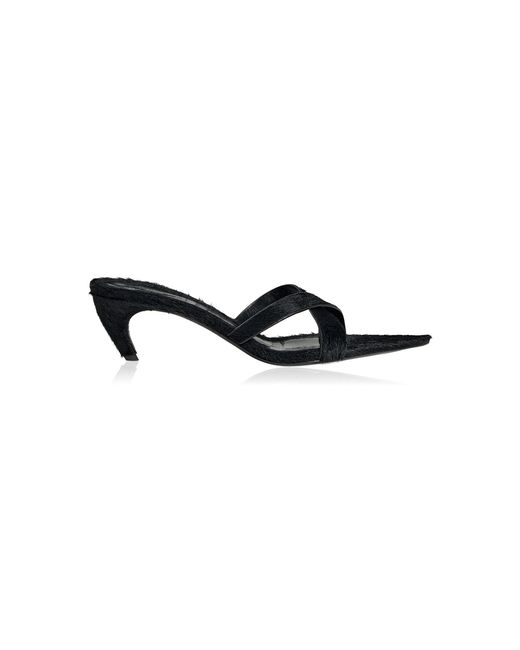 Khaite Black Sophie Sandal 55