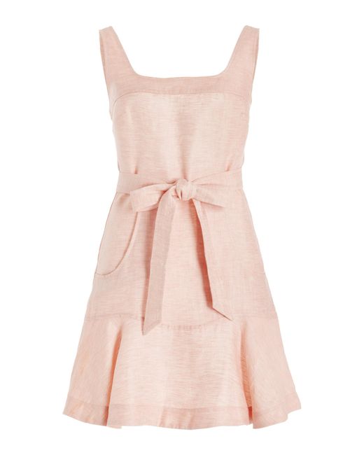 Alexis Pink Lizaveta Woven Mini Dress