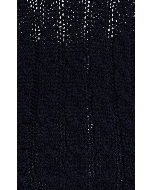 Prada Black Cotone Knit Wool Halter Top