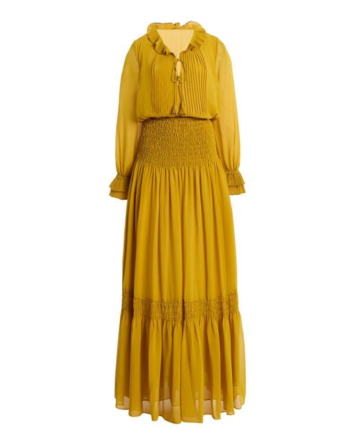 Alexis Women's Yellow Tabitha Shirred Crepe Maxi Dress - www.desnorhaar.be Alexis Women's Yellow Tabitha Shirred Crepe Maxi Dress - www.desnorhaar.be