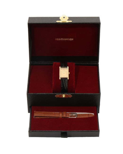 Heaven Mayhem Red Carino Leather Watch