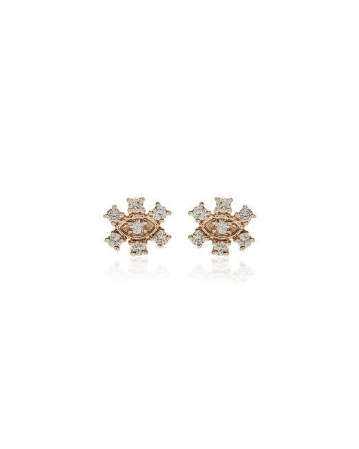 Sydney Evan Metallic 14k Gold Diamond Earrings