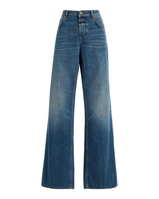 Closed Blue Gillan Rigid Low-Rise Flared-Leg Jeans