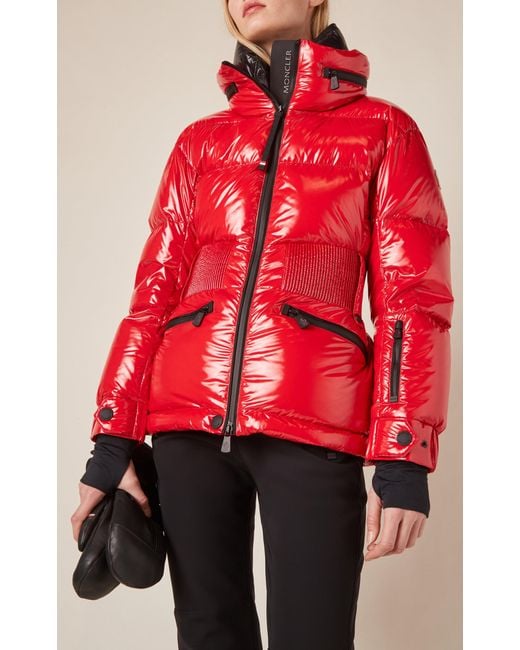3 MONCLER GRENOBLE Red Rochers Puffer Ski Jacket - Women's - Polyester/polyamide/down
