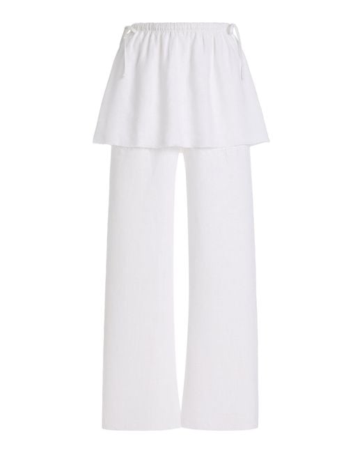 Mare Perpetua White Whisper Linen Pants