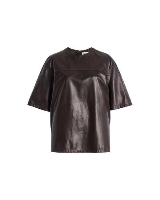 Twp Brown Biggish Leather Tee