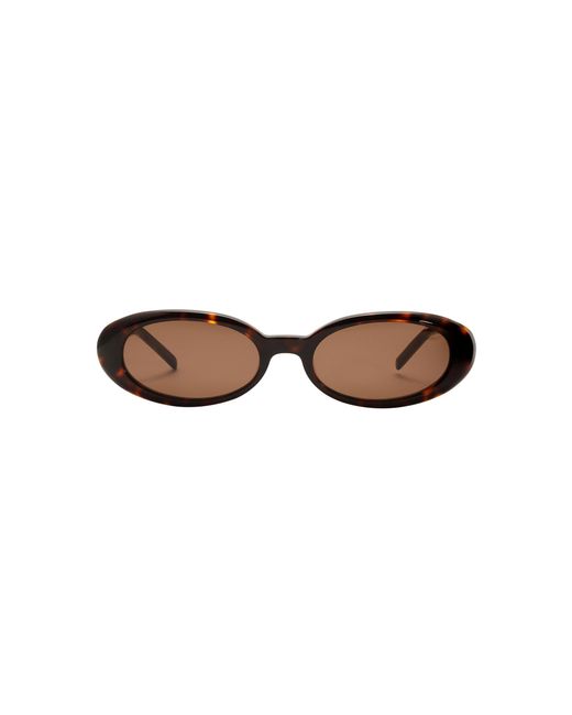 Heaven Mayhem Brown Esme Round-Frame Tortoiseshell Acetate Sunglasses