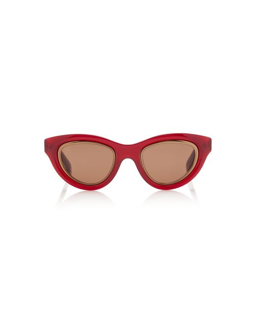 Loewe Red Cat-Eye Acetate Sunglasses