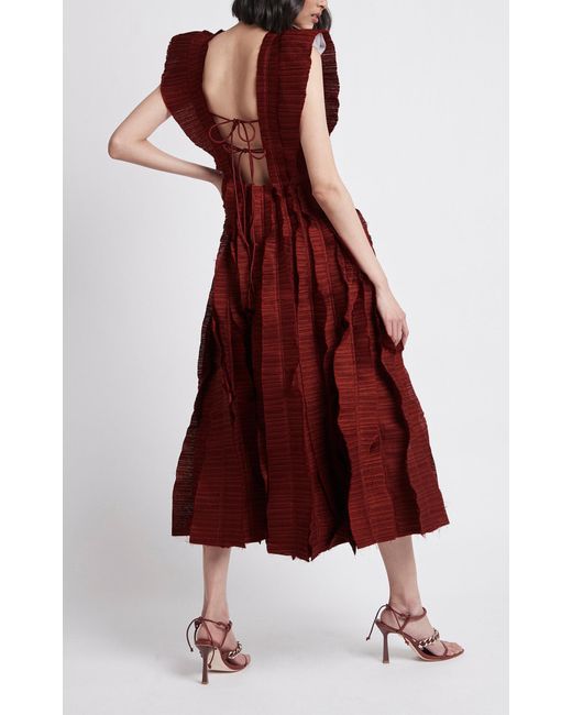 aje hybrid midi dress PRETTY IN PINK Aje 'Hybrid Midi Dress' in Dusty Pink This feminine silhouette is perfect for your next event Photo Credit: @sophie.tieman