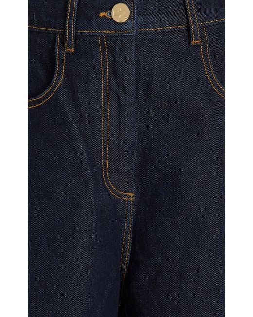 OUTLAND DENIM Blue X Karen Walker Mod Drop-rise Wide-leg Jeans