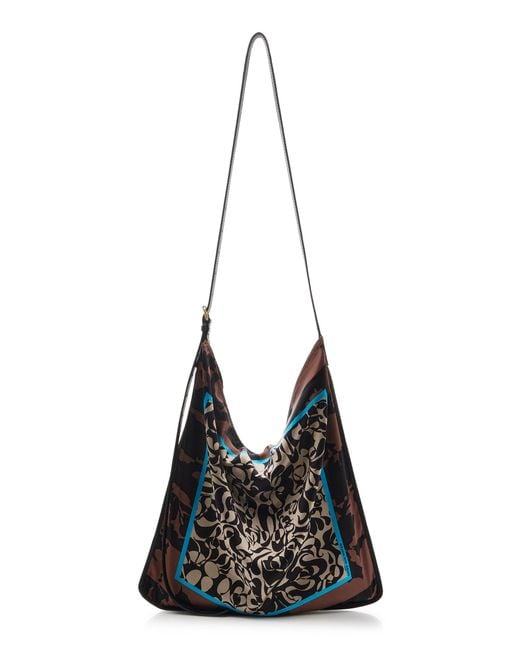 Dries Van Noten Black Scarf Large Shoulder Bag
