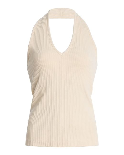 Citizens of Humanity Natural Thea Ribbed Halter Top