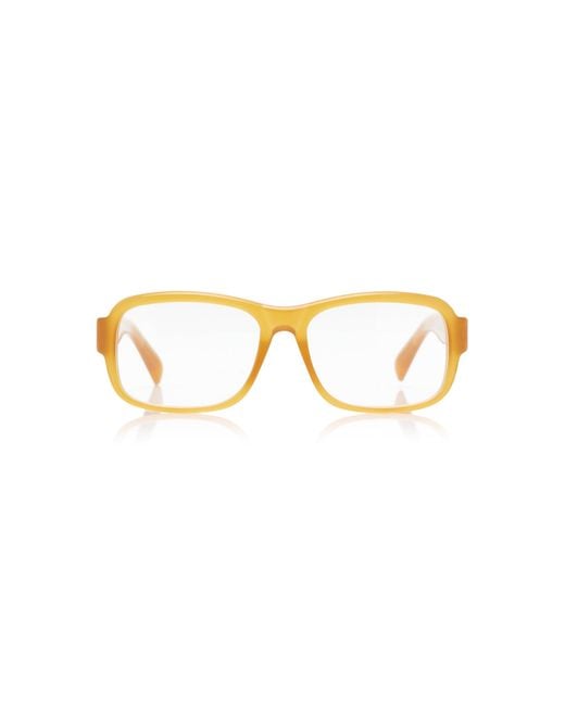 Jacquemus Brown Square-frame Acetate Glasses