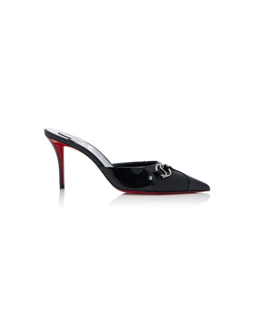 Christian Louboutin Black 90S 80Mm Patent Leather Mules