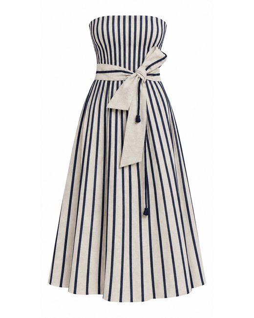 ANDRES OTALORA White Deseo De Vida Linen Maxi Dress