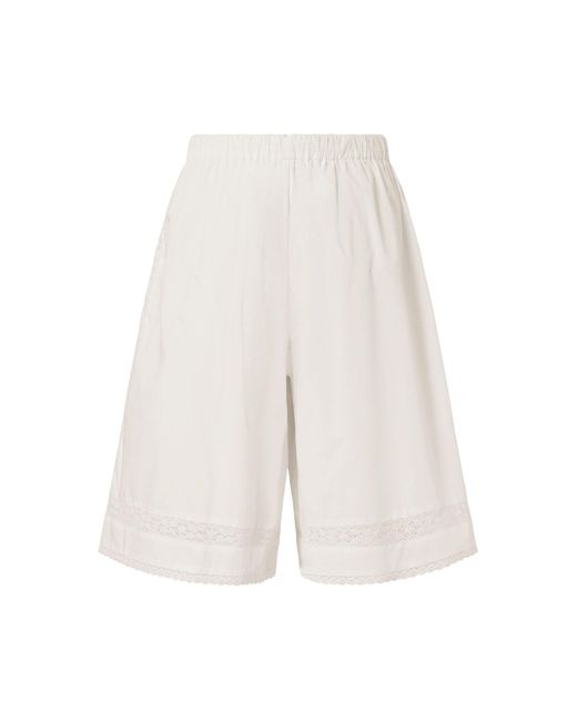 ROAME. White Lacie Cotton Shorts