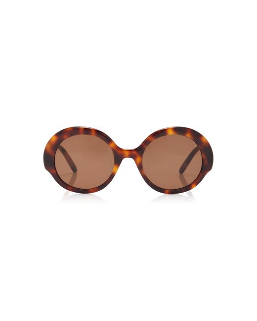 Loewe Brown Oversized Round-frame Tortoiseshell-acetate Sunglasses