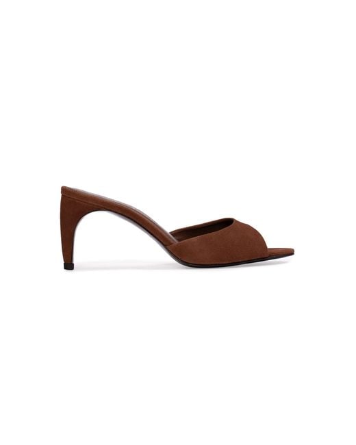 Black Suede Studio Brown Jazz Suede Mules
