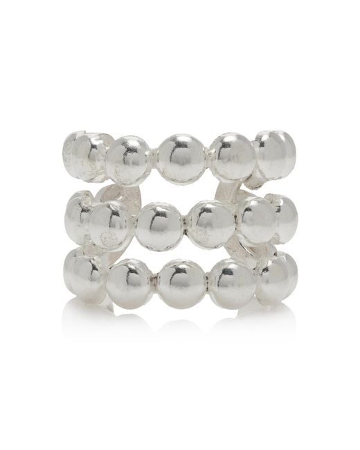 Sylvia Toledano Metallic Dots Silver-plated Ring