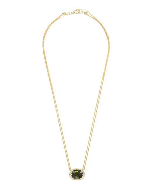 Yi Collection White 18K Tourmaline And Diamond Necklace