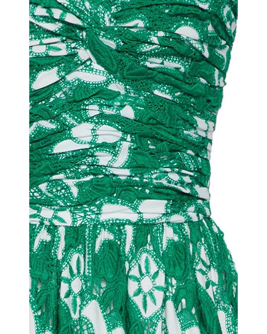 alexis green flower dress Unique Vintage Black & Green Watercolor Frogs Alexis Swing Dress main image 1