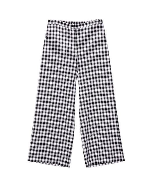 Ciao Lucia White Orlando Gingham Pants