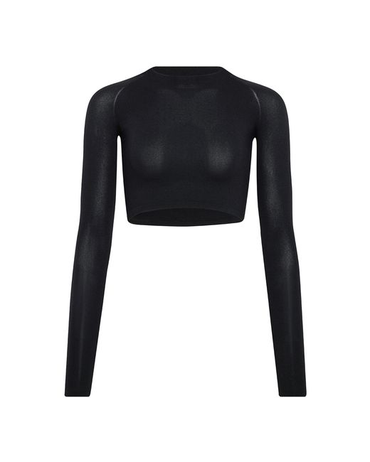 Alaïa Black Knit Crop Top